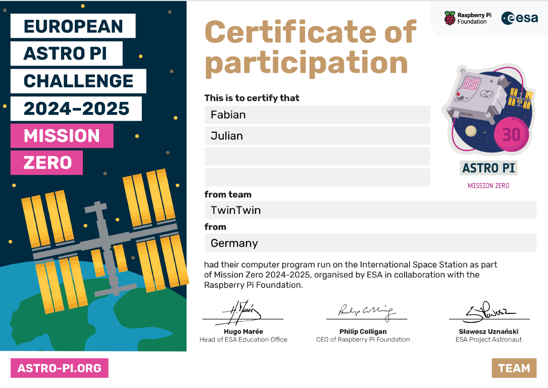 Astro Pi Run Koordinaten: -15.1147, -163.5299